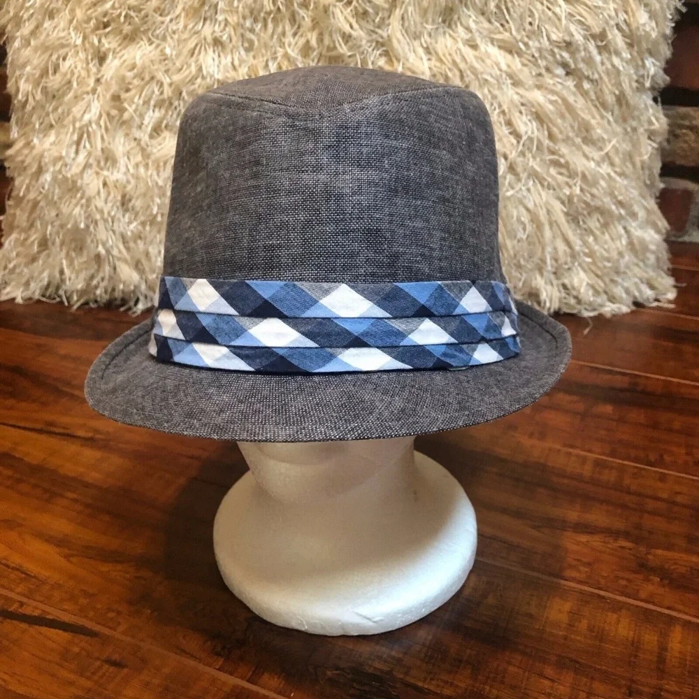 Urban Plaid Fedora Trilby Urban Gangster Hat